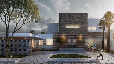 Renders Entrance House