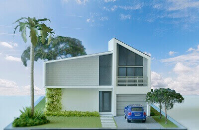 Scale Model House Exterior
